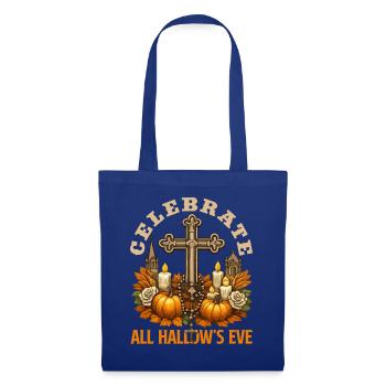 Katholischen Kirche Zu Halloween - Stoffbeutel - Royalblau - Vorne