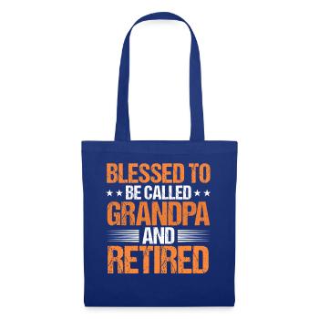 Grandfather Papaw Pop Gramps Granddad Grandpa - Stoffbeutel - Royalblau - Vorne