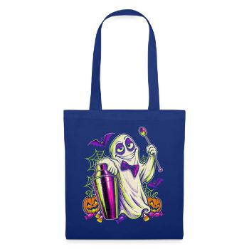 Halloween Geist Barkeeper für Nachtschicht Barteam - Stoffbeutel - Royalblau - Vorne
