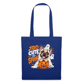  Too Cute To Spook Französische Bulldogge - Stoffbeutel - Royalblau - Vorne