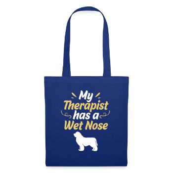 Therapiehund - Stoffbeutel - Royalblau - Vorne