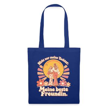 Mama Tochter Liebe Beste Freundin - Stoffbeutel - Royalblau - Vorne
