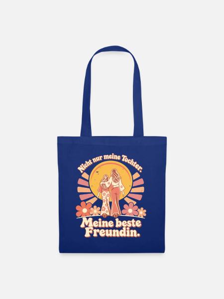 Mama Tochter Liebe Beste Freundin - Stoffbeutel - Royalblau