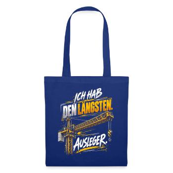 Ich hab den längsten Ausleger - Stoffbeutel - Royalblau - Vorne