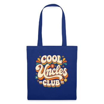 Cool Uncles Club Retro Logo - Stoffbeutel - Royalblau - Vorne