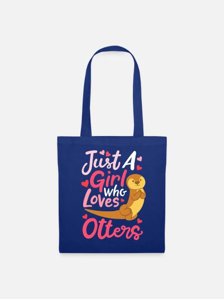 Otter Spruch - Stoffbeutel - Royalblau