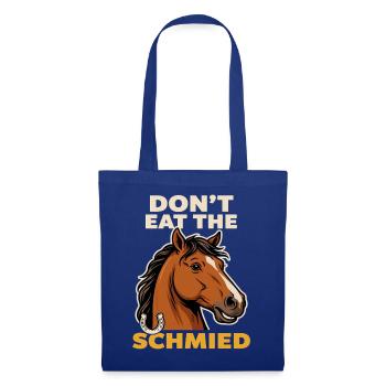 Don't Eat the Schmied Pferd - Stoffbeutel - Royalblau - Vorne