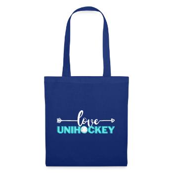 Amour Floorball - Sac en tissu - bleu royal - Devant