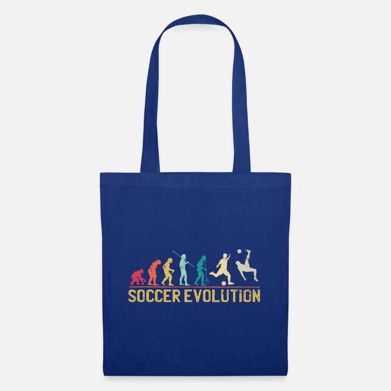 Soccer Evolution Progression Design - Stoffbeutel - Royalblau