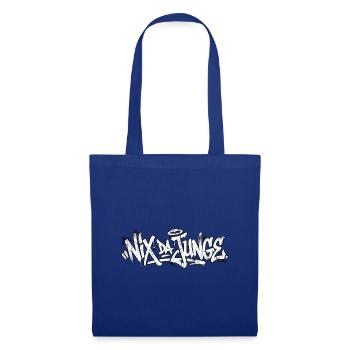 Lustiger Spruch Handschrift Graffiti - Stoffbeutel - Royalblau - Vorne