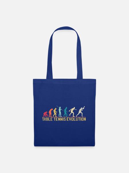 Tischtennis Evolution Progression Design - Stoffbeutel - Royalblau