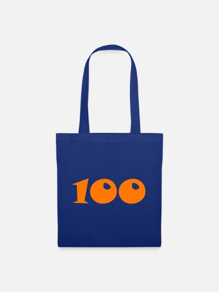 100 - Stoffbeutel - Royalblau
