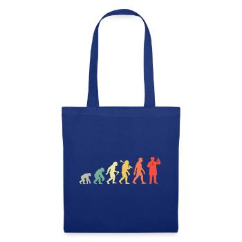 Chemiker Evolution Chemielehrer Chemie Laborant - Stoffbeutel - Royalblau - Vorne