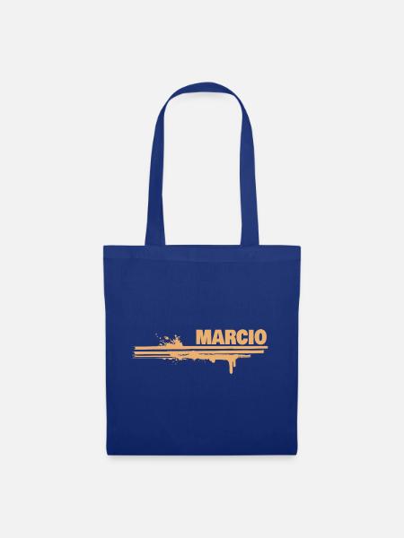 Marcio als Malerei - Stoffbeutel - Royalblau