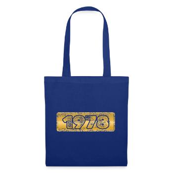 Jahreszahl 1978 - Stoffbeutel - Royalblau - Vorne