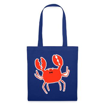 Crab – Summer, Beach & Sea Motif for Holidays - Tote Bag - royal blue - Front