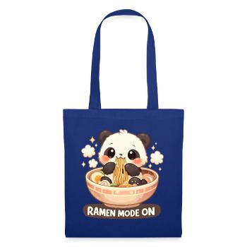 Ramen Panda Mode Activé - Sac en tissu - bleu royal - Devant