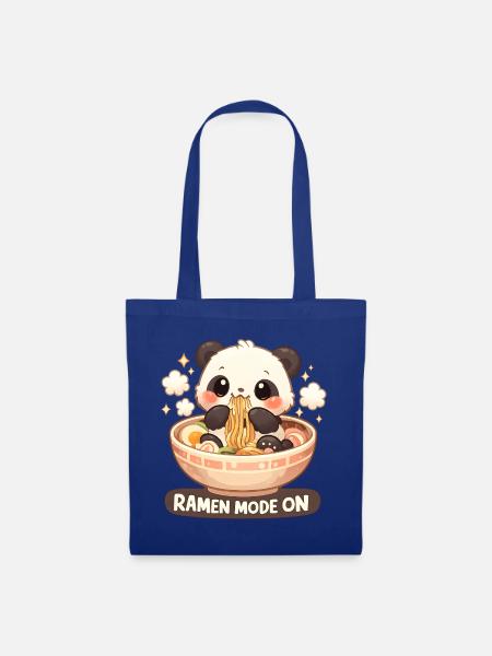 Ramen Panda Modus An - Stoffbeutel - Royalblau