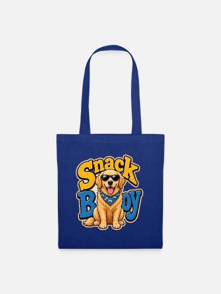 Golden Retriever - Stoffbeutel - Royalblau