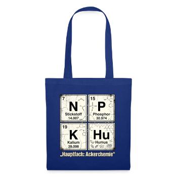 NPK Ackerchemie Landwirtschaft - Stoffbeutel - Royalblau - Vorne