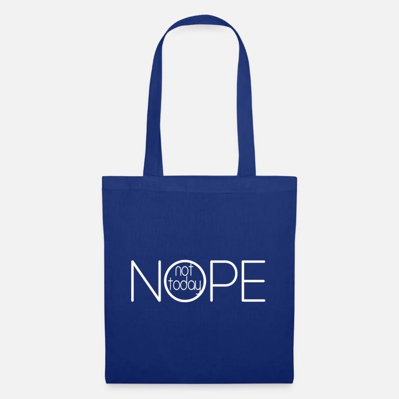 NOPE NOT TODAY V2 - Sac en tissu - bleu royal