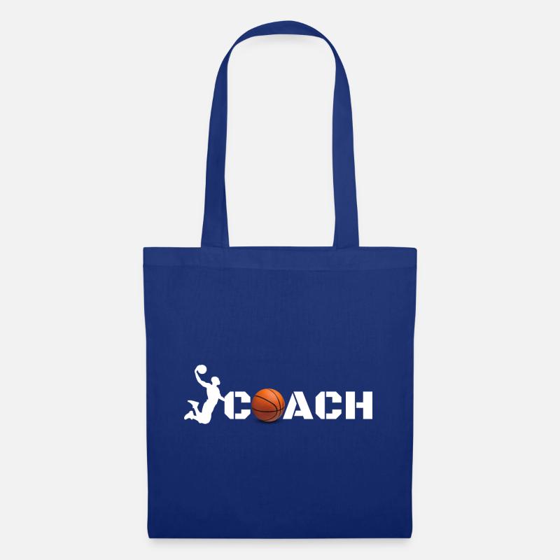 Basketball Coach Silhouette - Stoffbeutel - Royalblau