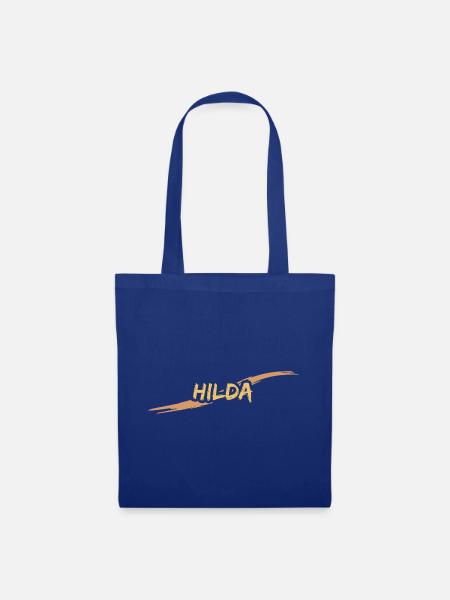Geschenk Hilda - Stoffbeutel - Royalblau