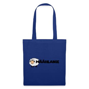 Melanie Schaf "Mäählanie" - Stoffbeutel - Royalblau - Vorne
