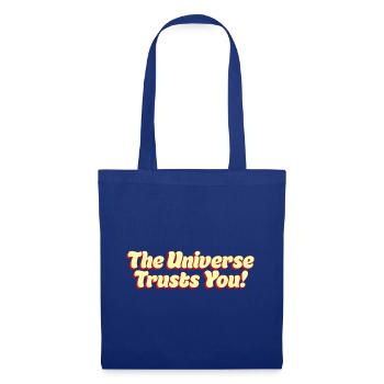 L’univers te fait confiance - Sac en tissu - bleu royal - Devant