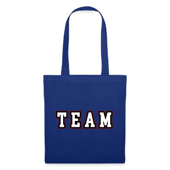 Team Schriftzug - Stoffbeutel - Royalblau - Vorne