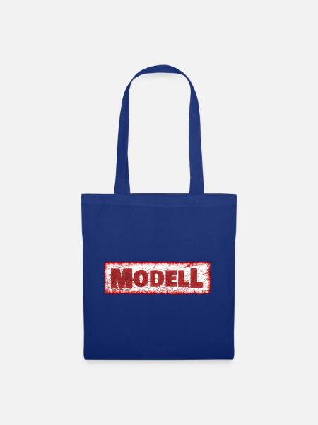 Geschenk für Modell - Stoffbeutel - Royalblau