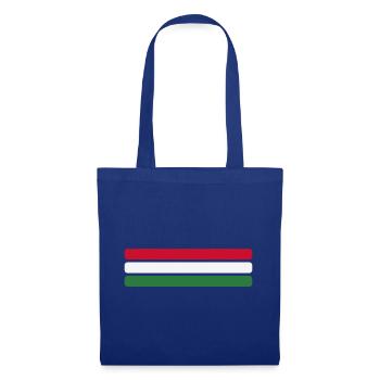 Ungarn Flagge Minimal - Fahne Fan Streifen Design - Stoffbeutel - Royalblau - Vorne