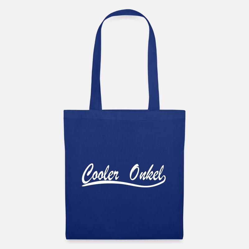 Cooler Onkel weiss - Stoffbeutel - Royalblau