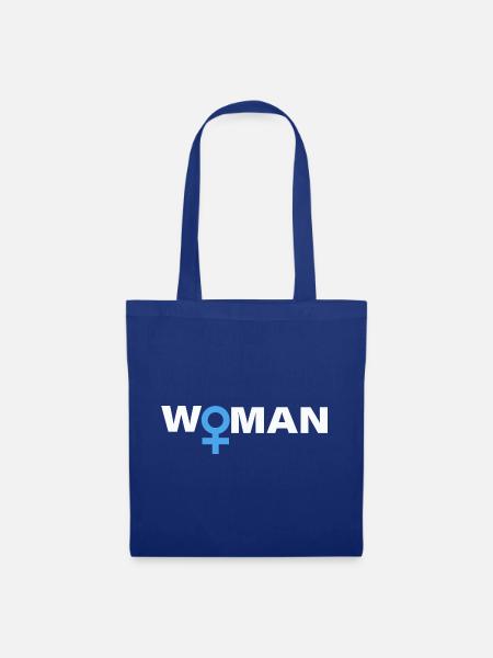 WOMAN - Stoffbeutel - Royalblau