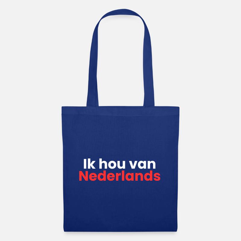 Ich liebe Dutch - Stoffbeutel - Royalblau