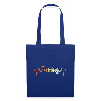 Le battement de cœur d’un fermier - Sac en tissu - bleu royal - Devant