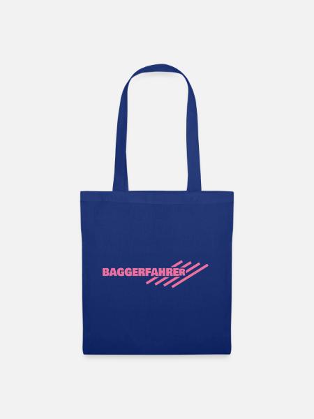 Beruf Baggerfahrer - Stoffbeutel - Royalblau