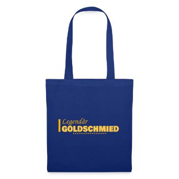 Geschenk für Goldschmied - Stoffbeutel - Royalblau - Vorne