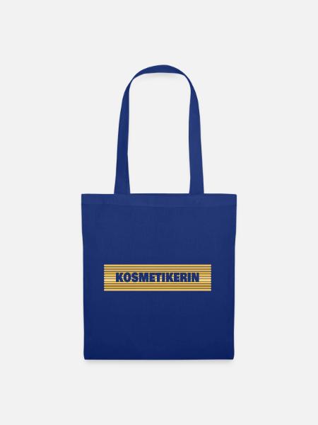 Geschenk für Kosmetikerin - Stoffbeutel - Royalblau