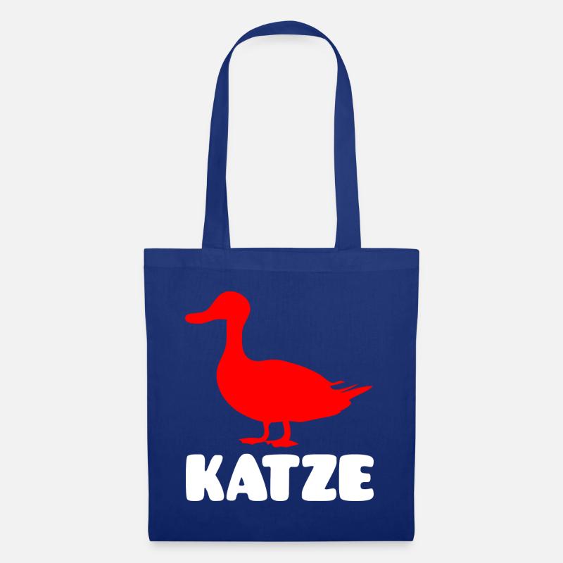 Katze - Stoffbeutel - Royalblau