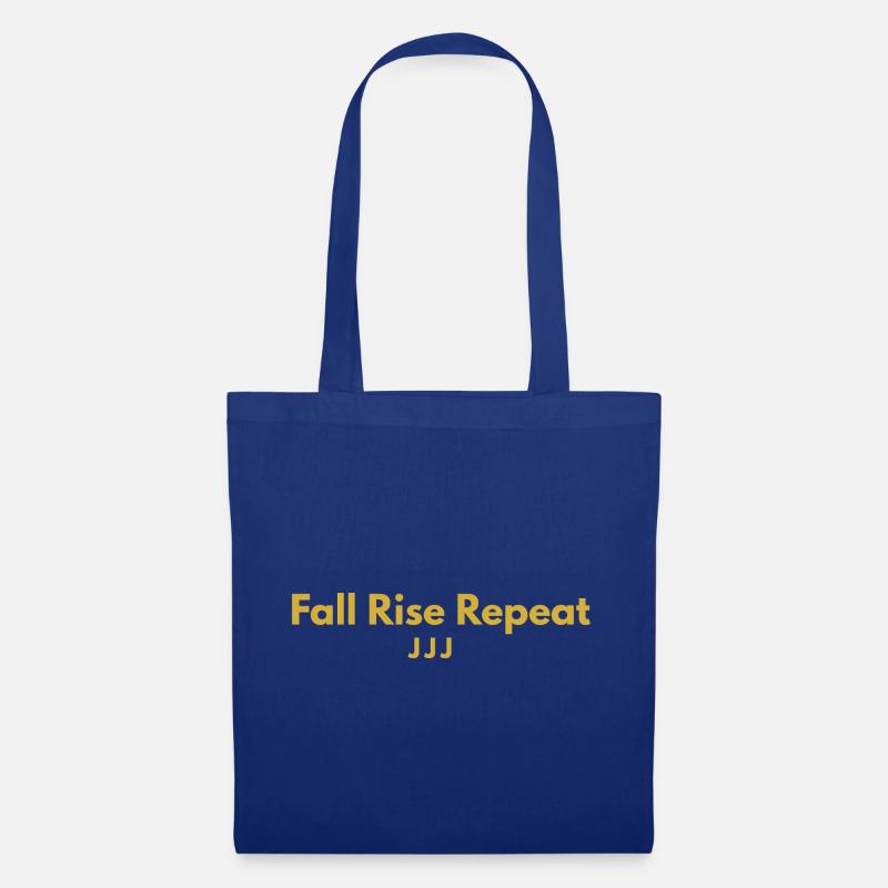 Fall Rise Wiederholung - Stoffbeutel - Royalblau