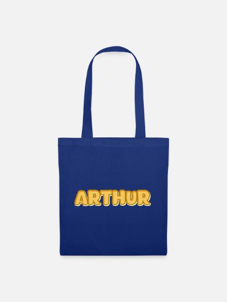 Geschenk für Arthur - Stoffbeutel - Royalblau