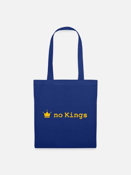 no kings - Stoffbeutel - Royalblau