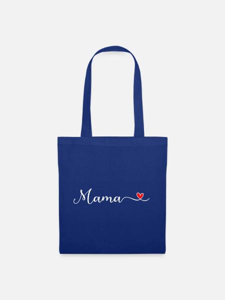 Mama - Stoffbeutel - Royalblau