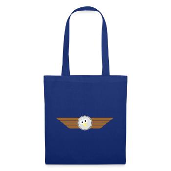 Bird flying badge - Tote Bag - royal blue - Front