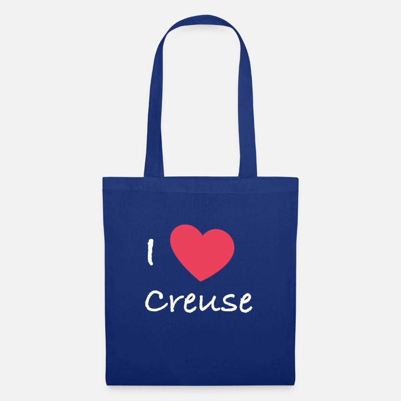 Ich liebe Creuse - Stoffbeutel - Royalblau