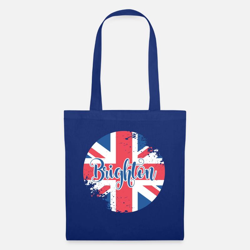 Button Brighton - Stoffbeutel - Royalblau