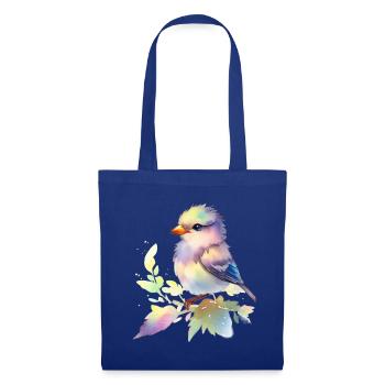 cute bird - Tote Bag - royal blue - Front