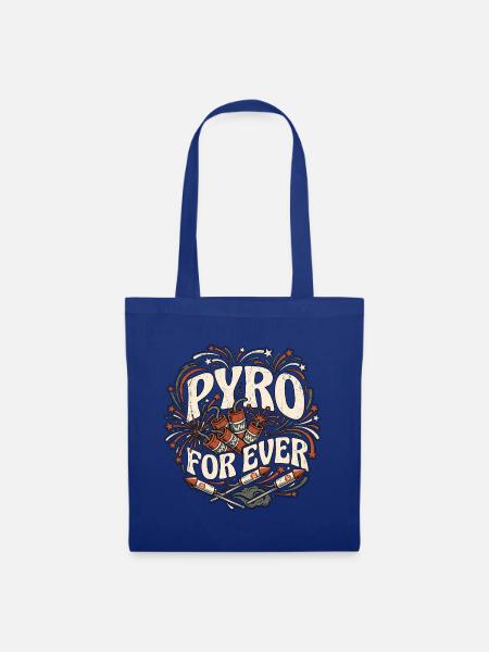 Pyro For Ever Retro - Stoffbeutel - Royalblau