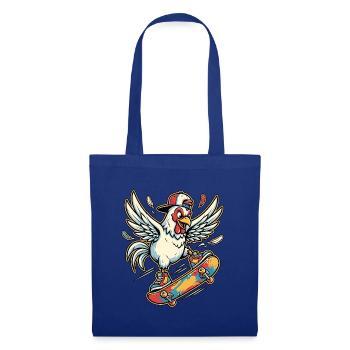 Skater Chicken - Stoffbeutel - Royalblau - Vorne